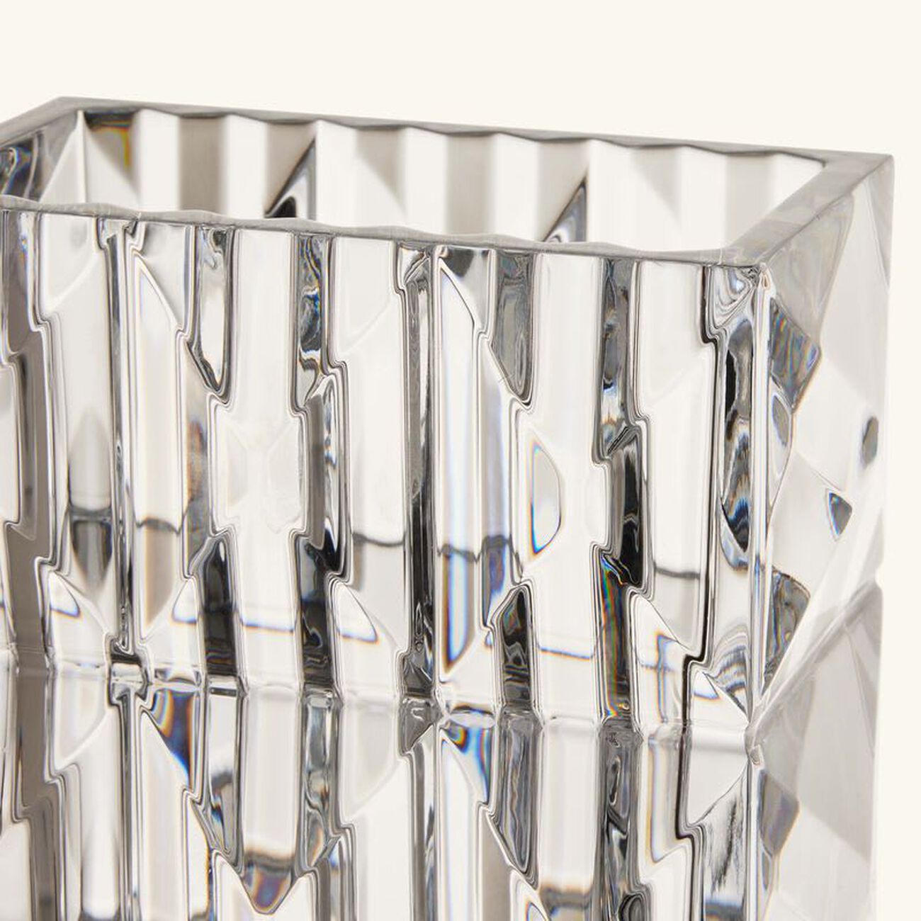 باكارا مزهرية لوكسور مستطيلة صغيرة شفافة