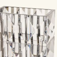 باكارا مزهرية لوكسور مستطيلة صغيرة شفافة