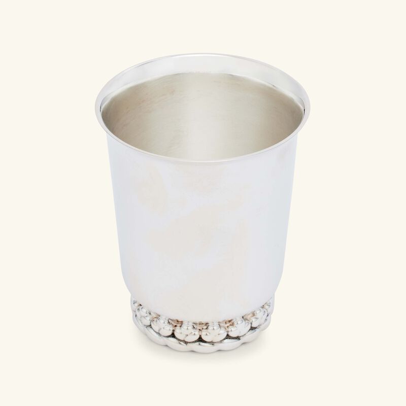 christofle babylone baby cup silver plated