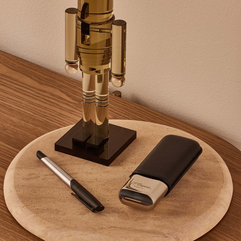 اس تي دوبون قلم حبر سائل  رولربول  ديفي ميلينيوم باللون الفضي