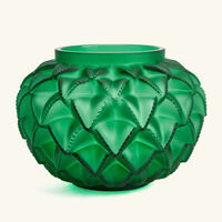 Languedoc Vase Small Green lalique languedoc vase small green