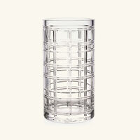 Hudson Plaid Vase Medium Clear ralph lauren home hudson plaid vase medium clear