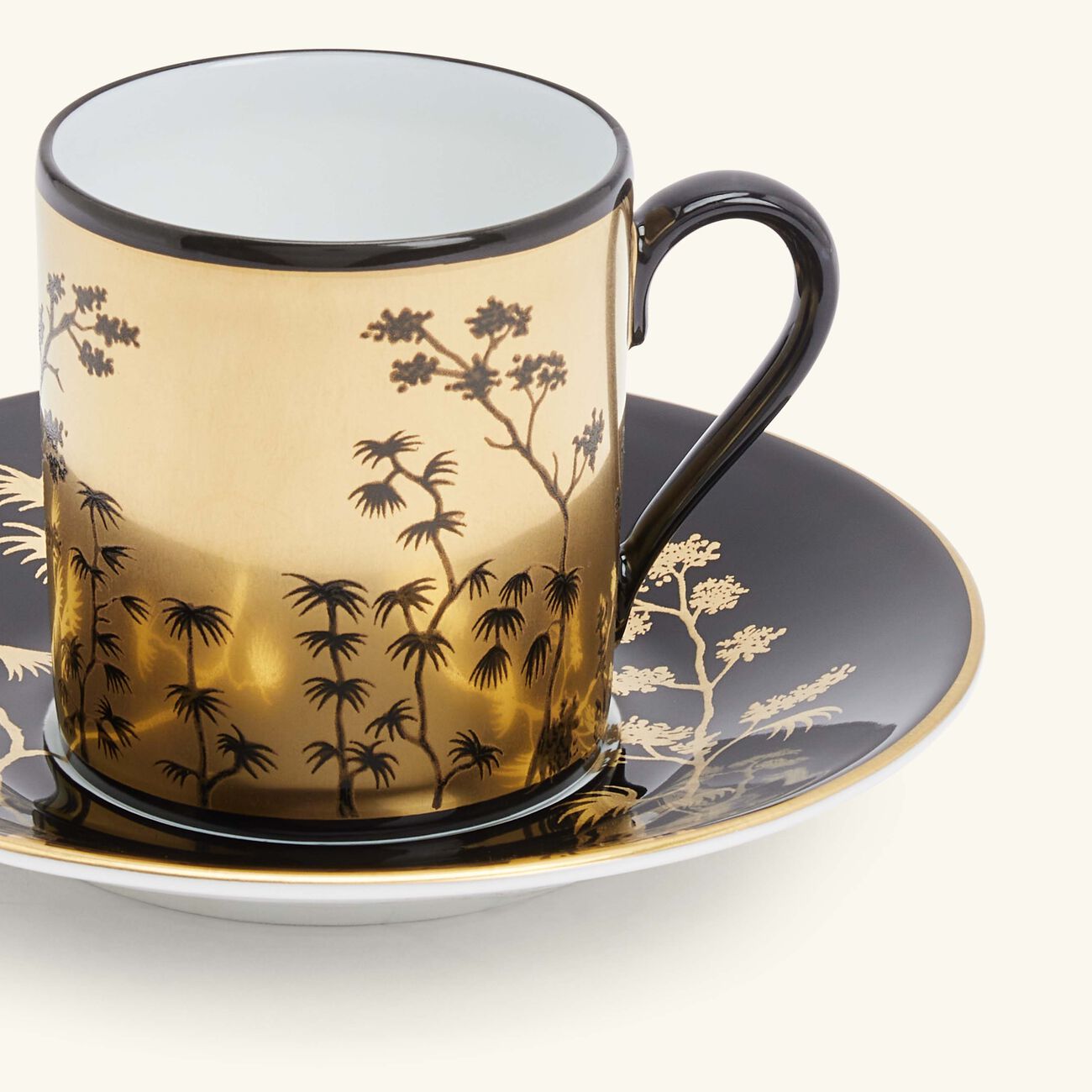 pinto paris kyoto coffee cup and saucer black