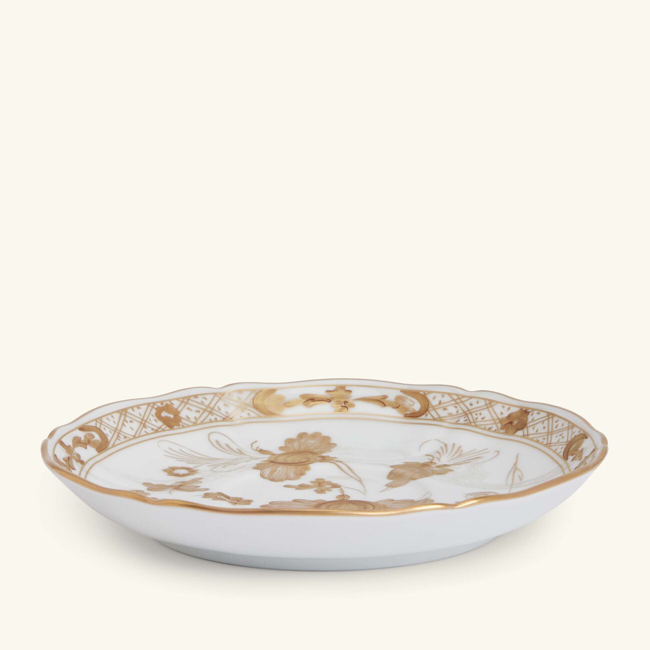 ginori 1735 oriente italiano tea saucer gold