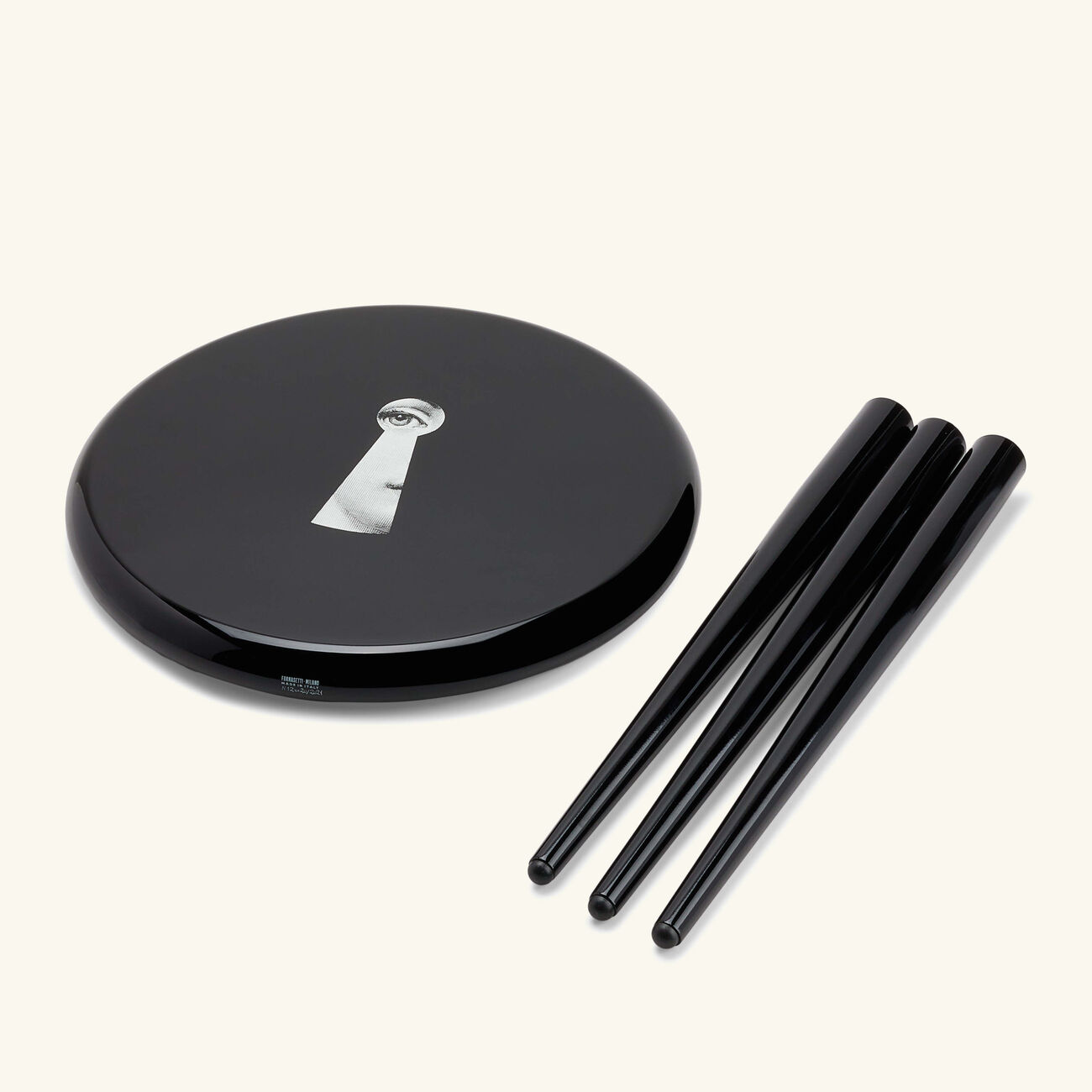 fornasetti serratura stool black