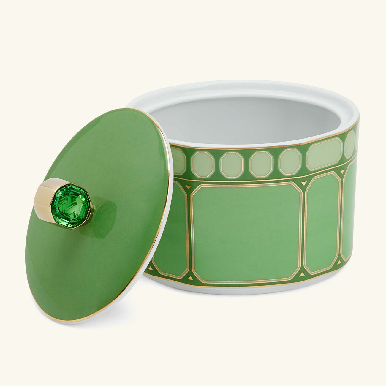 rosenthal signum fern sugar bowl green