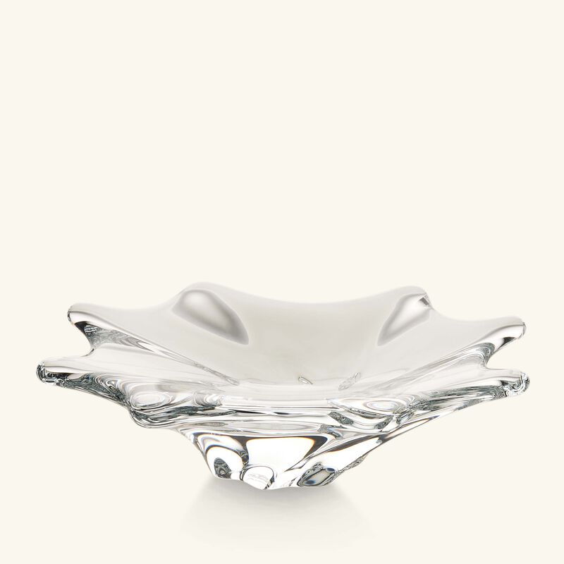 baccarat cadix ashtray round small clear