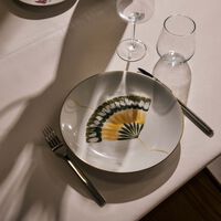 Ginkgo Dinner Plate Round Green 26cm marie daage ginkgo dinner plate round green 26cm