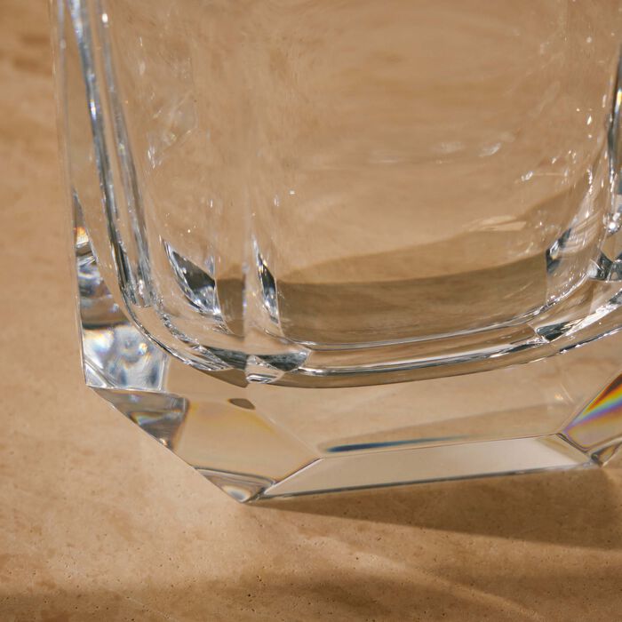 baccarat octogone bud vase small clear