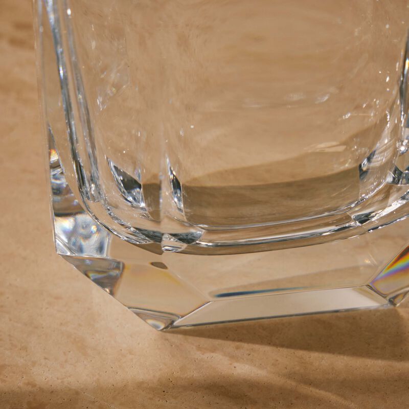 Octogone Bud Vase Small Clear baccarat octogone bud vase small clear