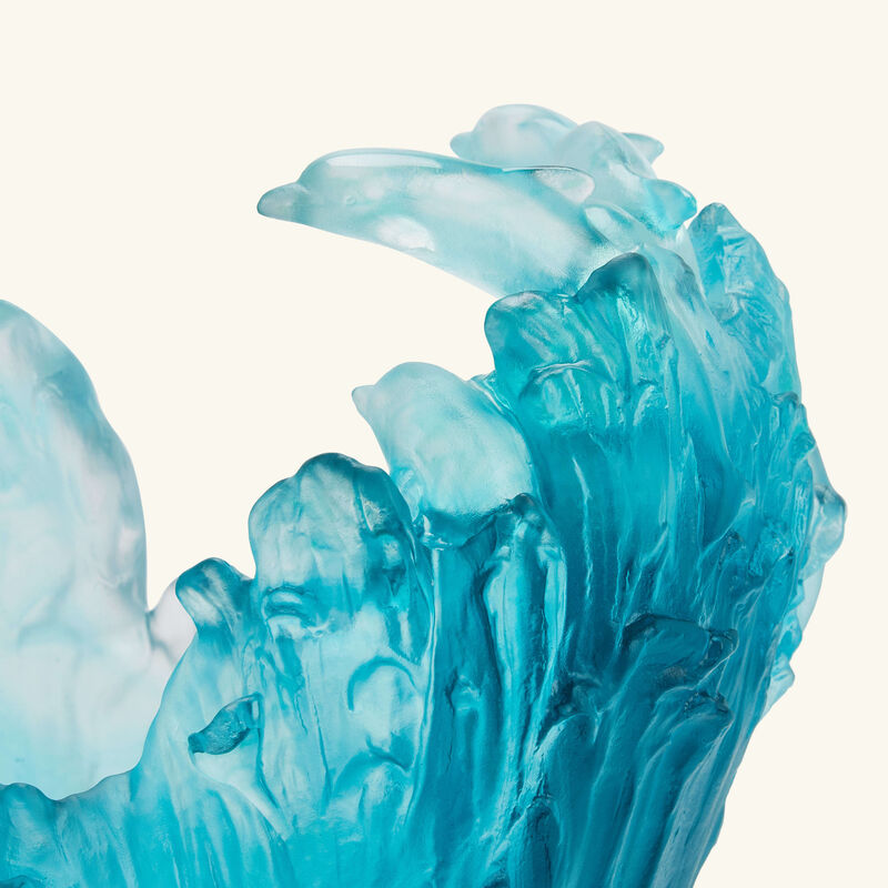 دوم مزهرية الدلافين مايا صغيرة زرقاء بإصدار محدود