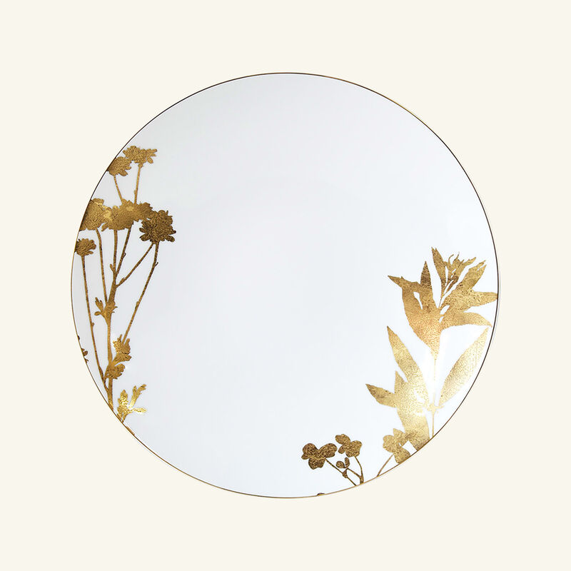 Végétal Or Dinner Plate Round Gold 26cm Set Of 4 bernardaud v g tal or dinner plate round gold 26cm set of 4