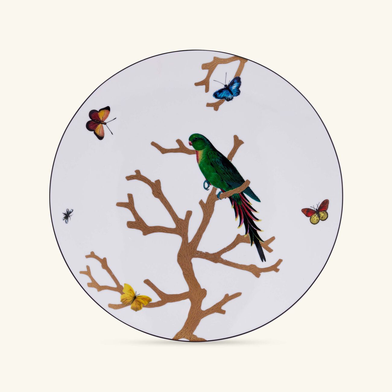 برناردو طبق الطعام أو زوازو دائري باللون الذهبي 26 سم