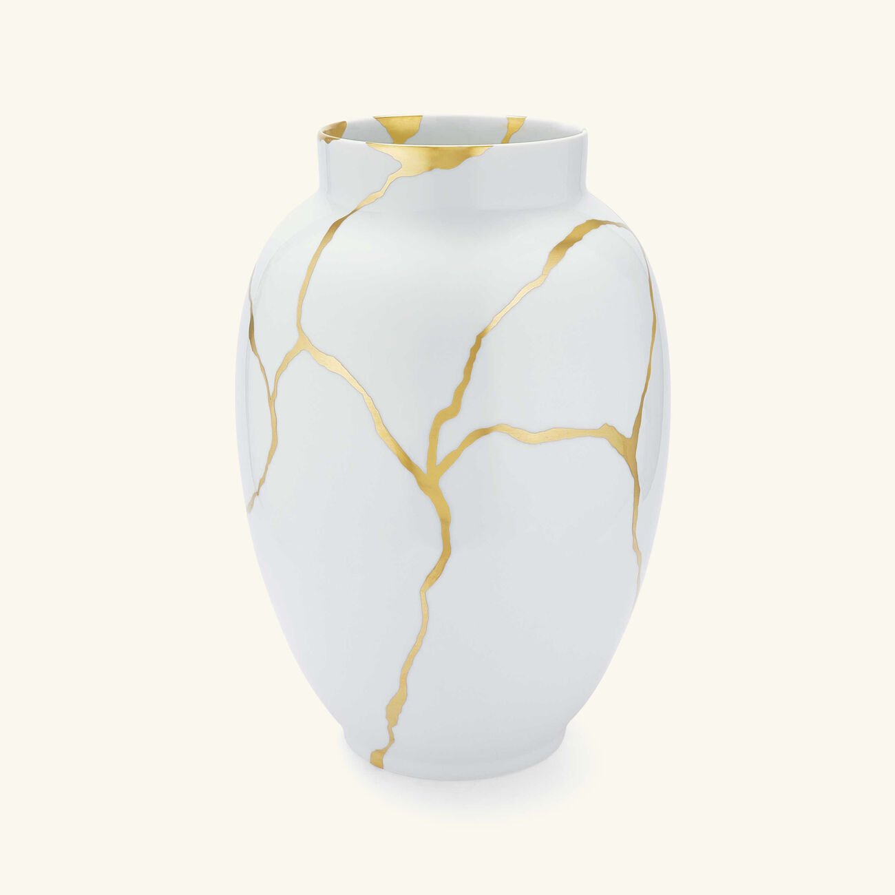Kintsugi White Large Vase bernardaud kintsugi white large vase