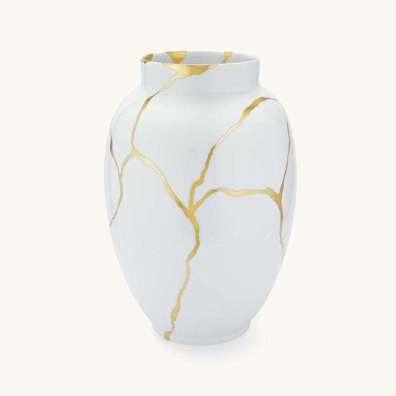 Kintsugi White Large Vase bernardaud kintsugi white large vase