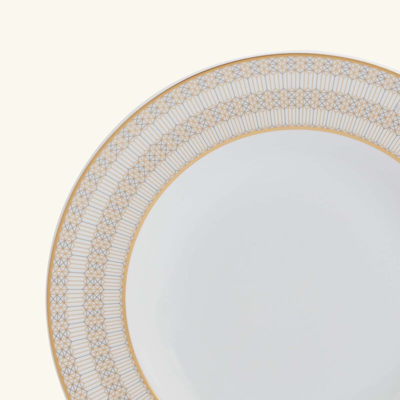 baccarat arcadia soup plate gold   platinum 23cm set of 2