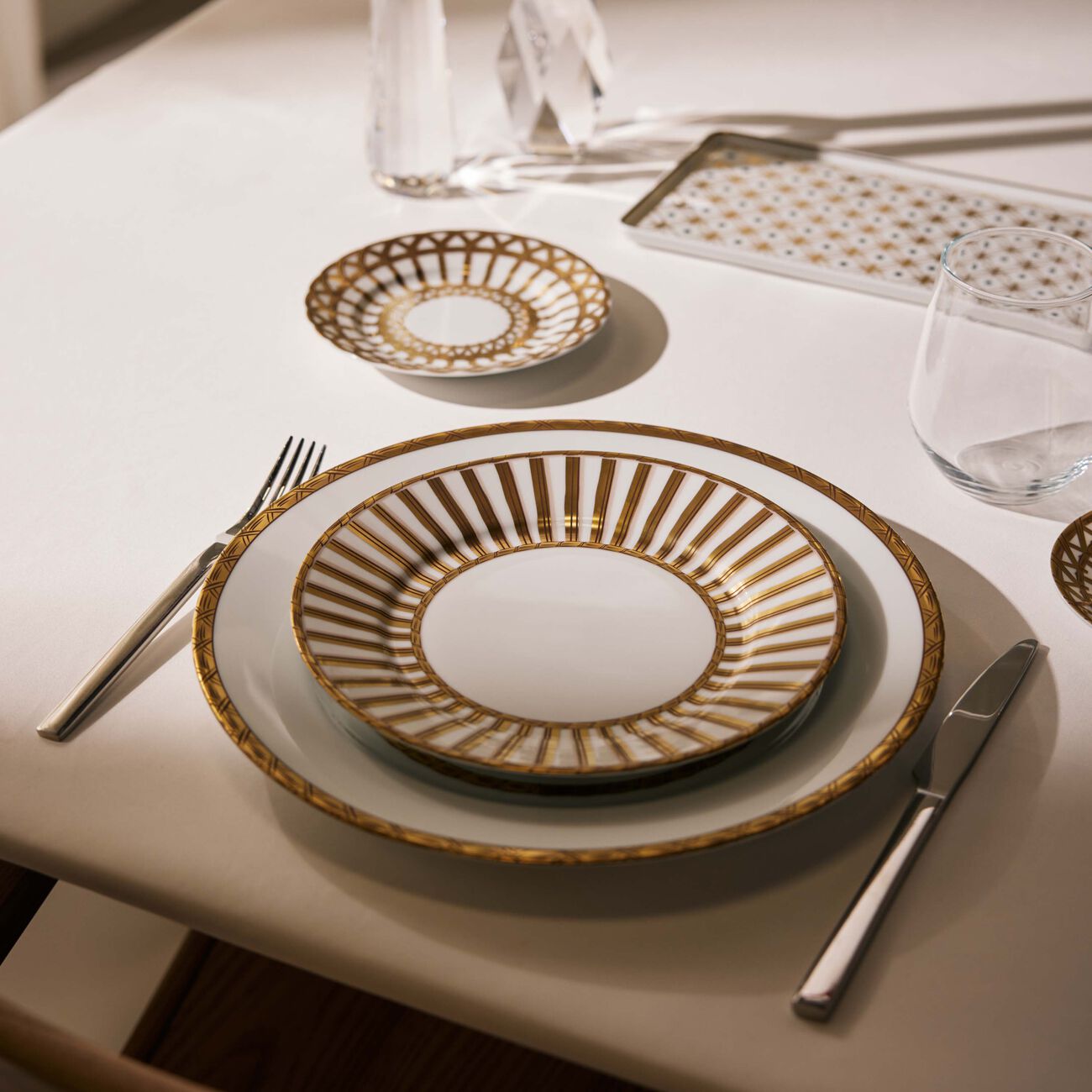 Vannerie Dessert Plate Gold 21Cm pinto paris vannerie dessert plate gold 21cm