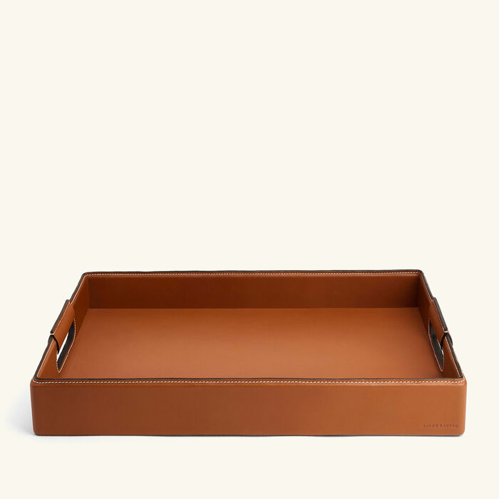 ralph lauren home wyatt serving tray rectangular large brown