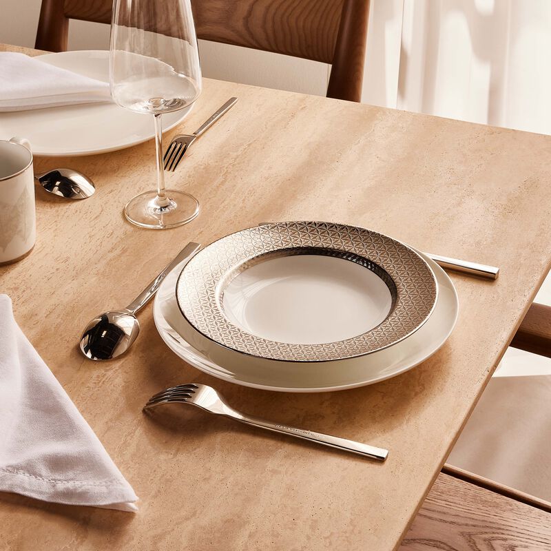 Divine Soup Plate Round Silver 22cm bernardaud divine soup plate round silver 22cm