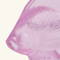 Fish Figurine Mini Pink lalique fish figurine mini pink