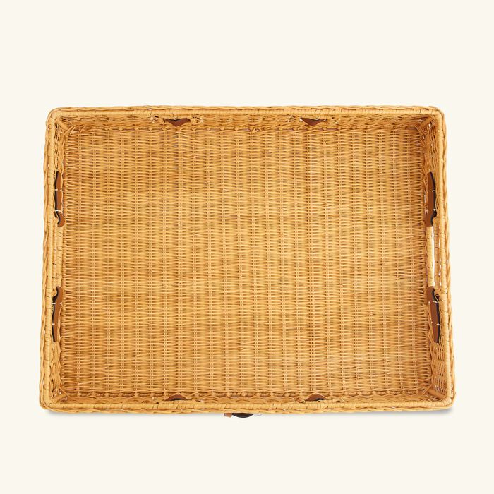 ralph lauren home bailey serving tray rectangular large brown