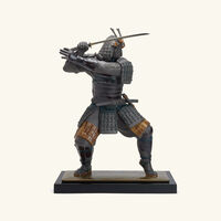 lladro samurai warrior sculpture large black