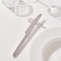 كريستوفل طقم غاليا من مسندين للسكاكين على شكل طاووس مطلي بالفضة