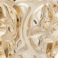 lalique tourbillons vase mini gold