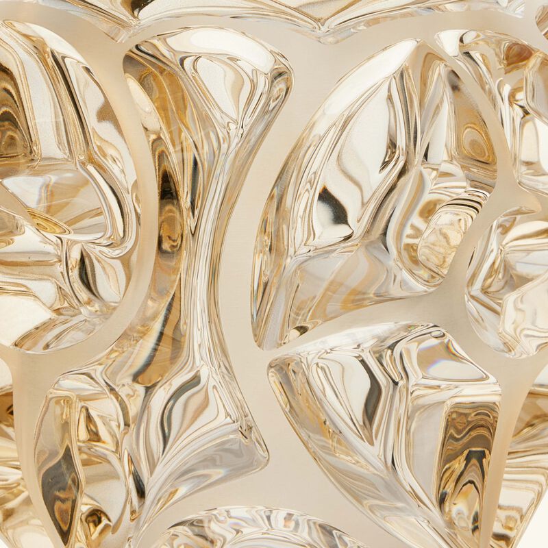 lalique tourbillons vase mini gold