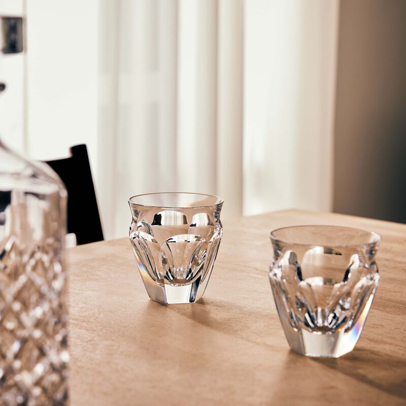 baccarat harcourt talleyrand tumbler glass clear set of 2