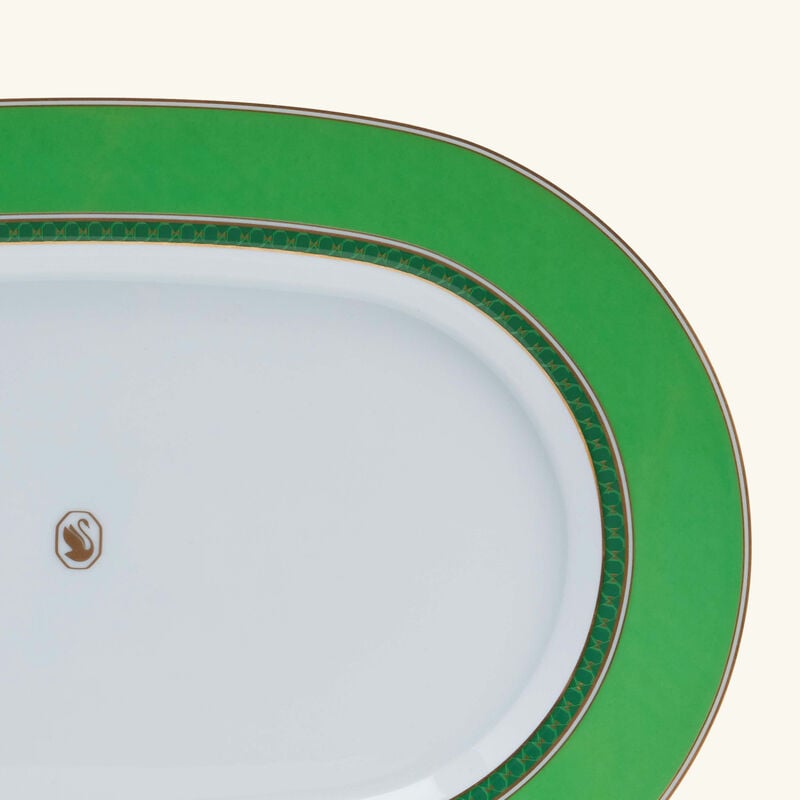 Signum Fern Plate Oval Green 24cm rosenthal signum fern plate oval green 24cm