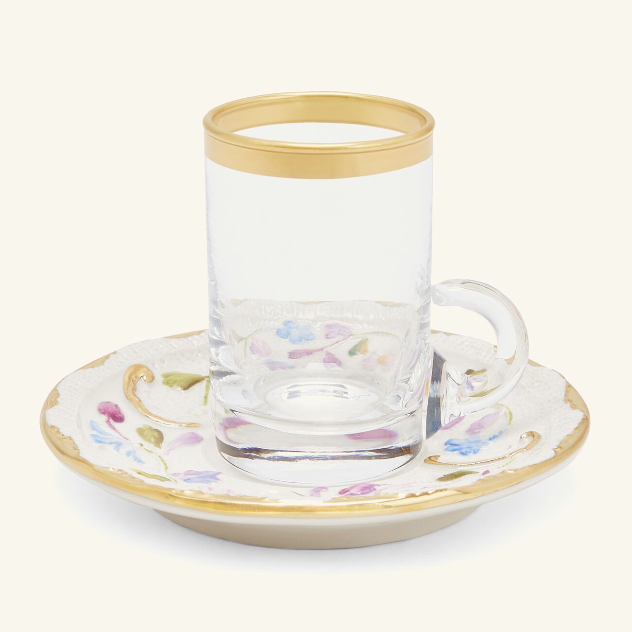 Taormina Arabic Tea Cup & Saucer White villari taormina arabic tea cup saucer white