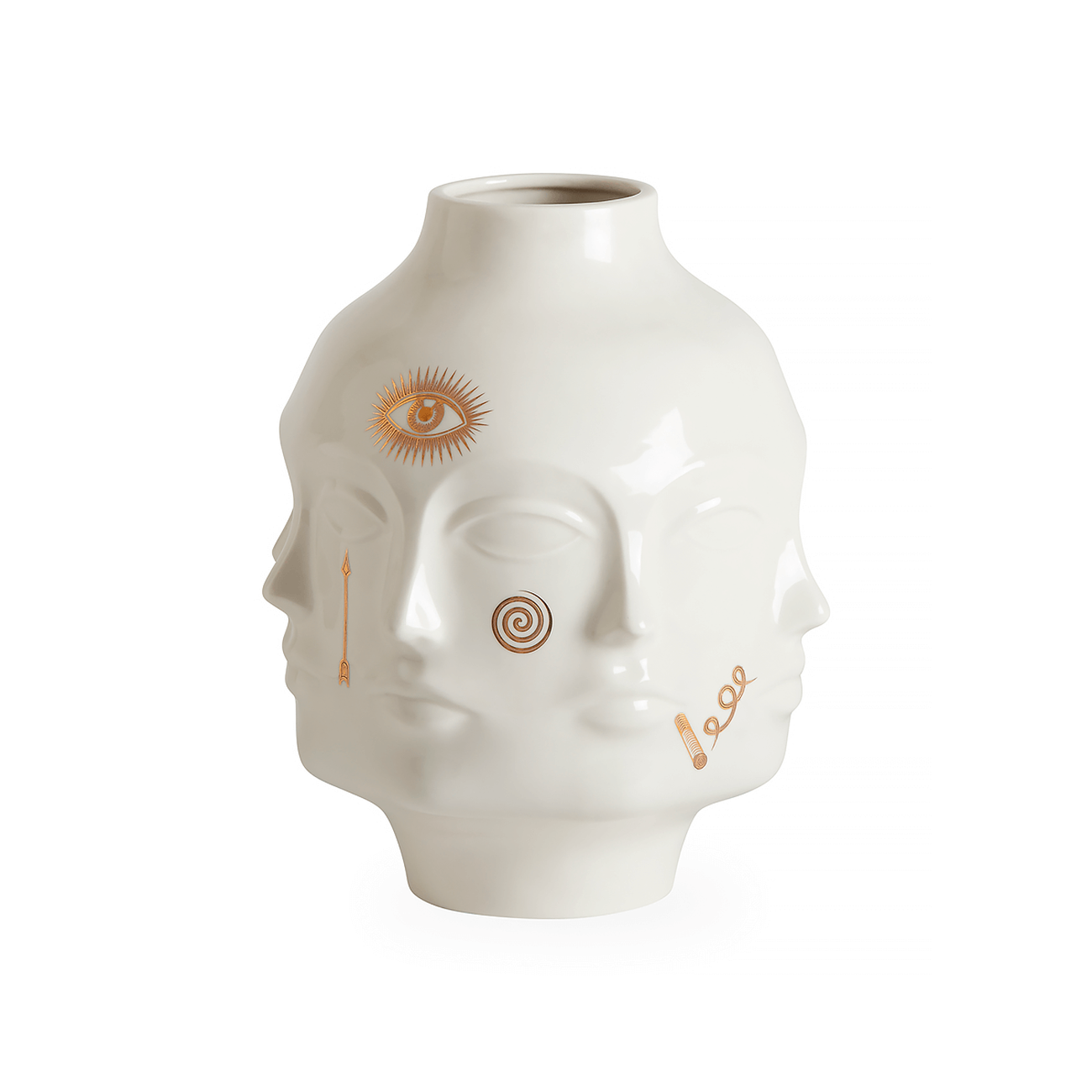 Gilded Muse Dora Maar Vase Medium White jonathan adler gilded muse dora maar vase medium white