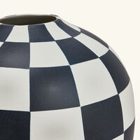 Damier Vase Medium White l objet damier vase medium white