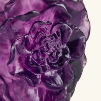 daum camellia vase small violet