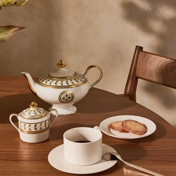 bernardaud constance tea pot green