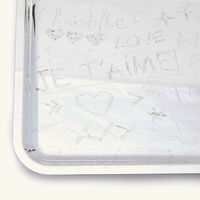 christofle graffiti serving tray rectangular small silver plated