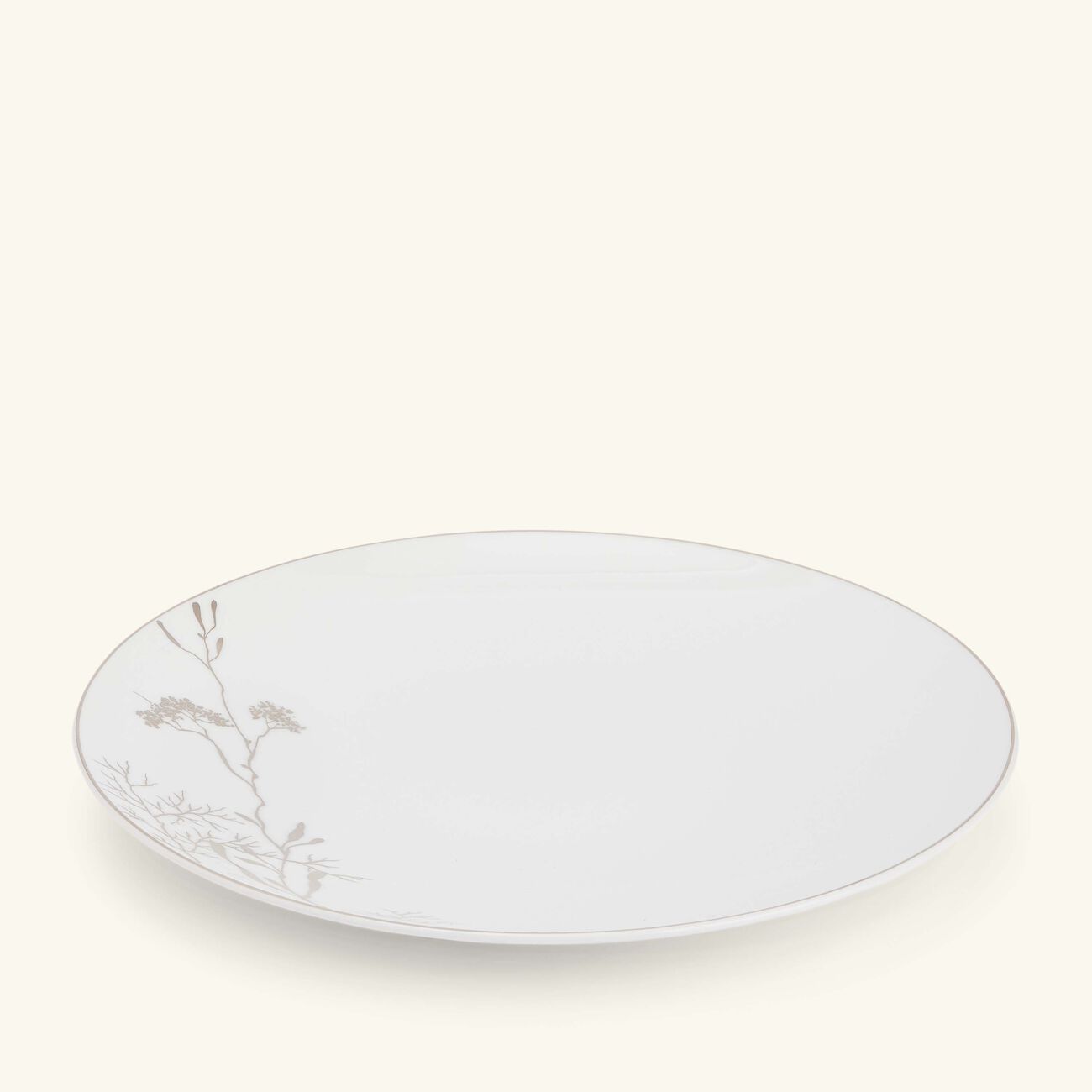 Promenade Dinner Plate Round Silver 26cm bernardaud promenade dinner plate round silver 26cm