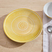 Malmaison Riviera Dessert Plate Round Yellow 21 cm christofle malmaison riviera dessert plate round yellow 21 cm