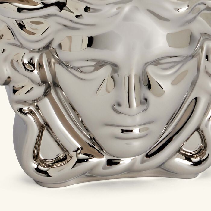 versace medusa grande vase medium silver