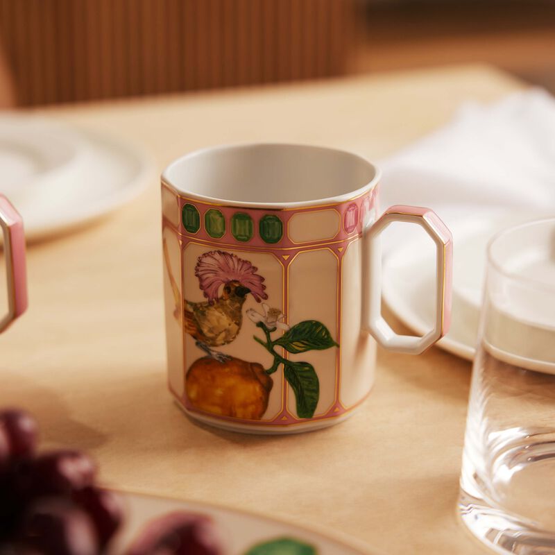 rosenthal idyllia mug flycatcher pink