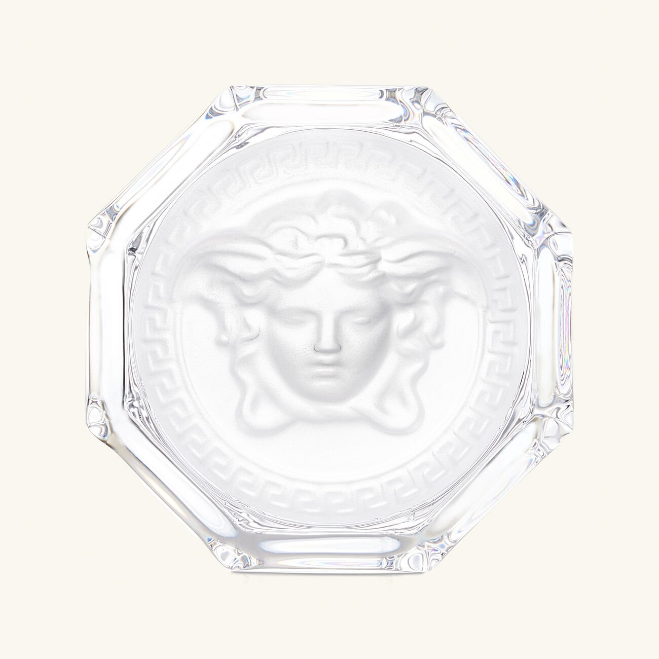 فيرساتشي طقم ميدوزا لوميير مؤلف من كأسين للشرب باللون الشفاف