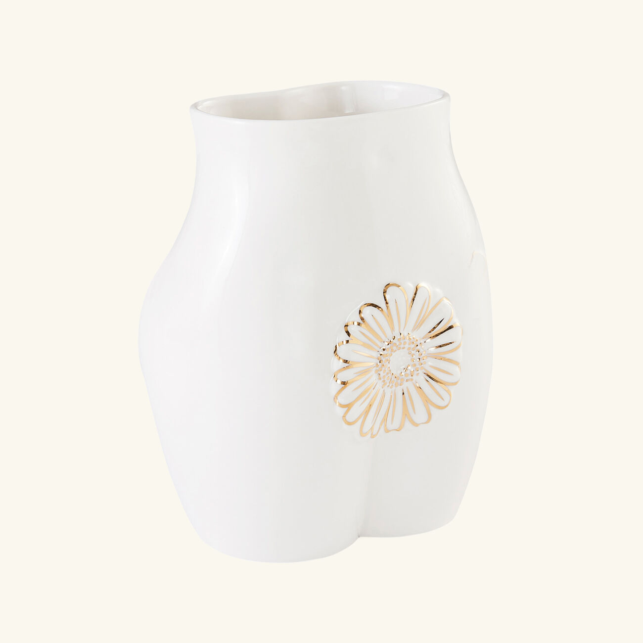 Gilded Muse Edie Vase Small White jonathan adler gilded muse edie vase small white