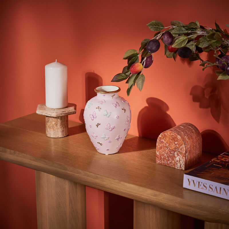 Butterfly Vase Small Pink villari butterfly vase small pink