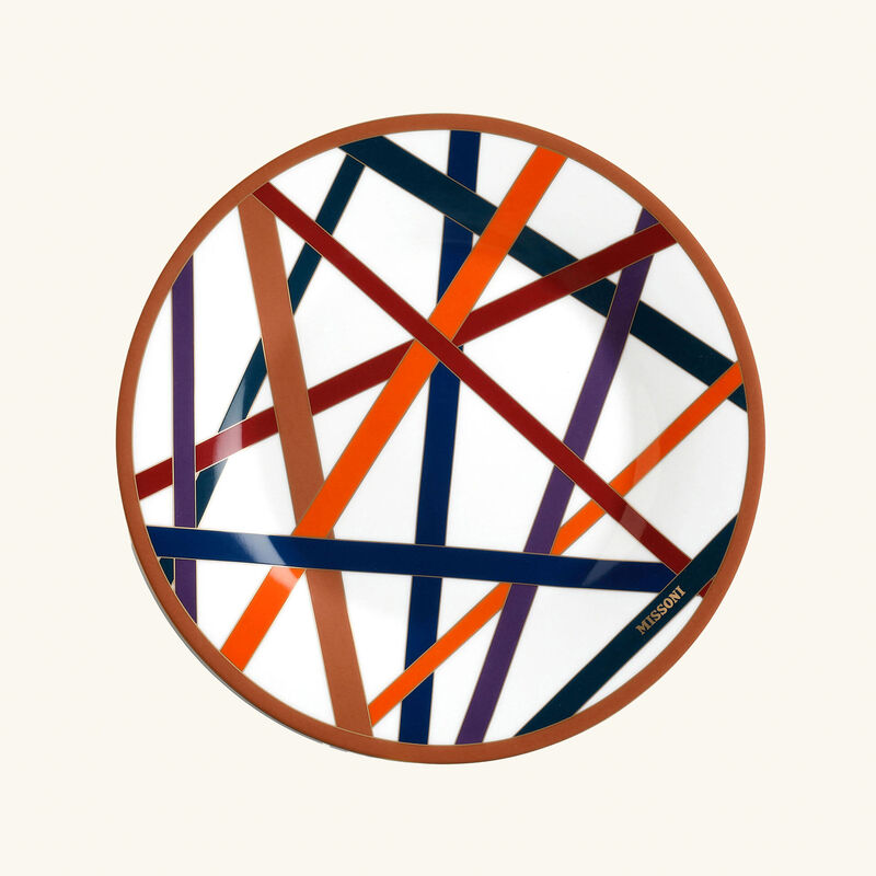 Nastri Dessert Plate Round 21cm missoni home nastri dessert plate round 21cm