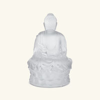 Buddha Sculpture Medium Clear lalique buddha sculpture medium clear