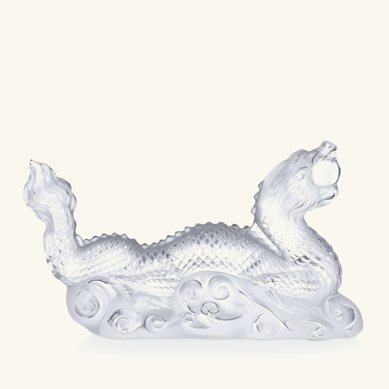 lalique tianlong dragon sculpture small clear