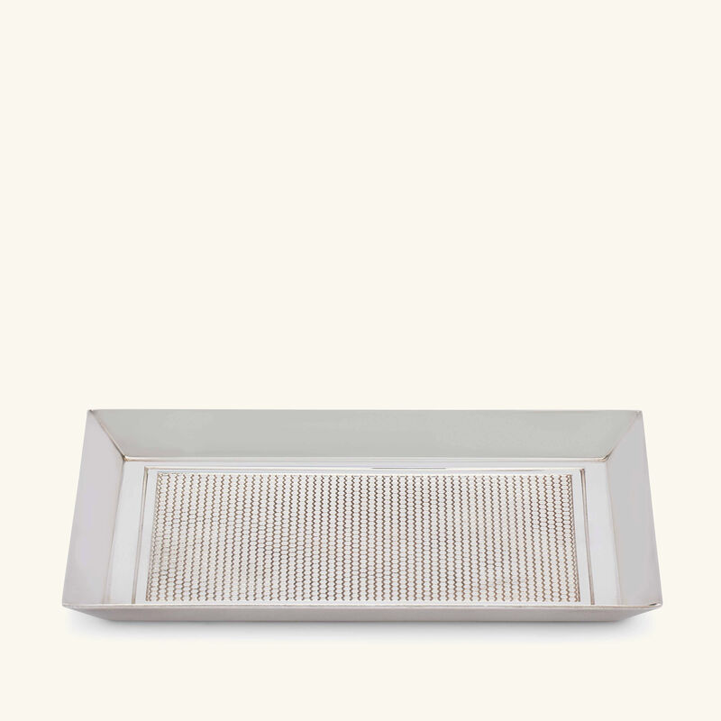 christofle madison 6 business card tray silver plated