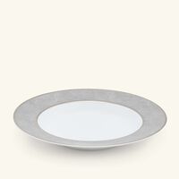 bernardaud sauvage soup plate round silver 22cm