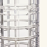 Hudson Plaid Vase Medium Clear ralph lauren home hudson plaid vase medium clear